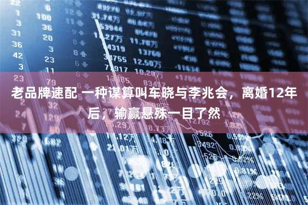 老品牌速配 一种谋算叫车晓与李兆会，离婚12年后，输赢悬殊一目了然